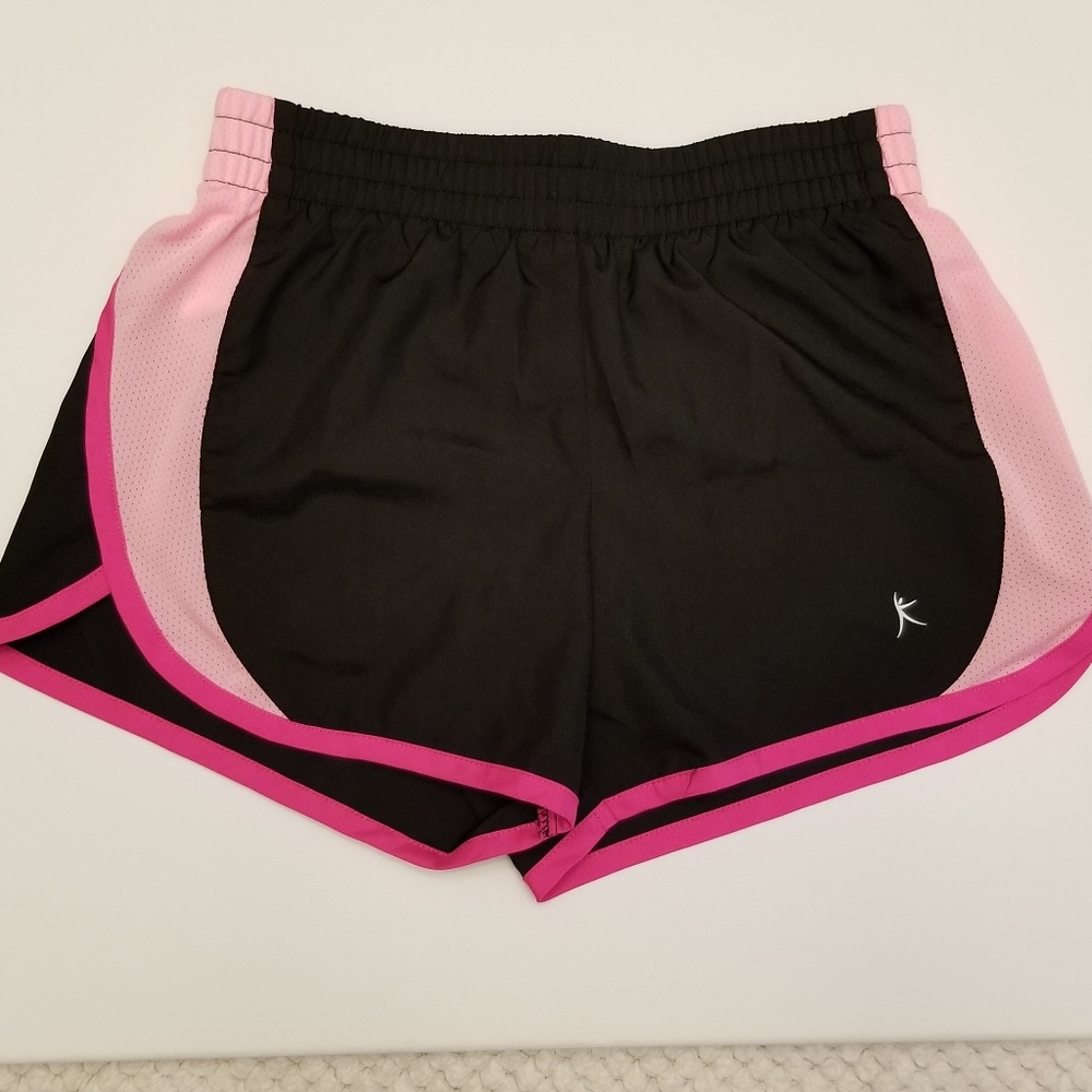 Cute pink and black girls danskin shorts
